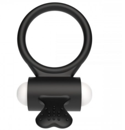 Ерекційне віброкольцо Power Clit Cockring, Black Sex Aura Київ