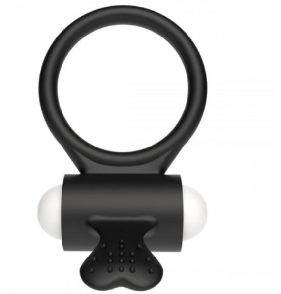 Ерекційне віброкольцо Power Clit Cockring, Black Sex Aura Київ - фото 4