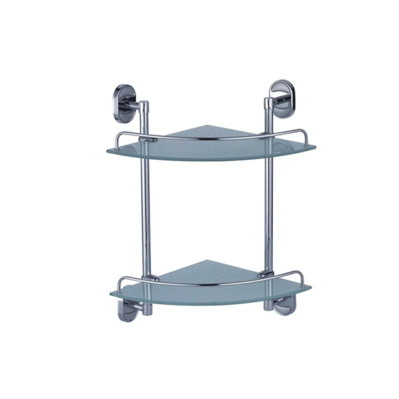 Полиця кутова 2-ярусна Zerix AFB-0107-2 (скло) (ZX5071) Харків