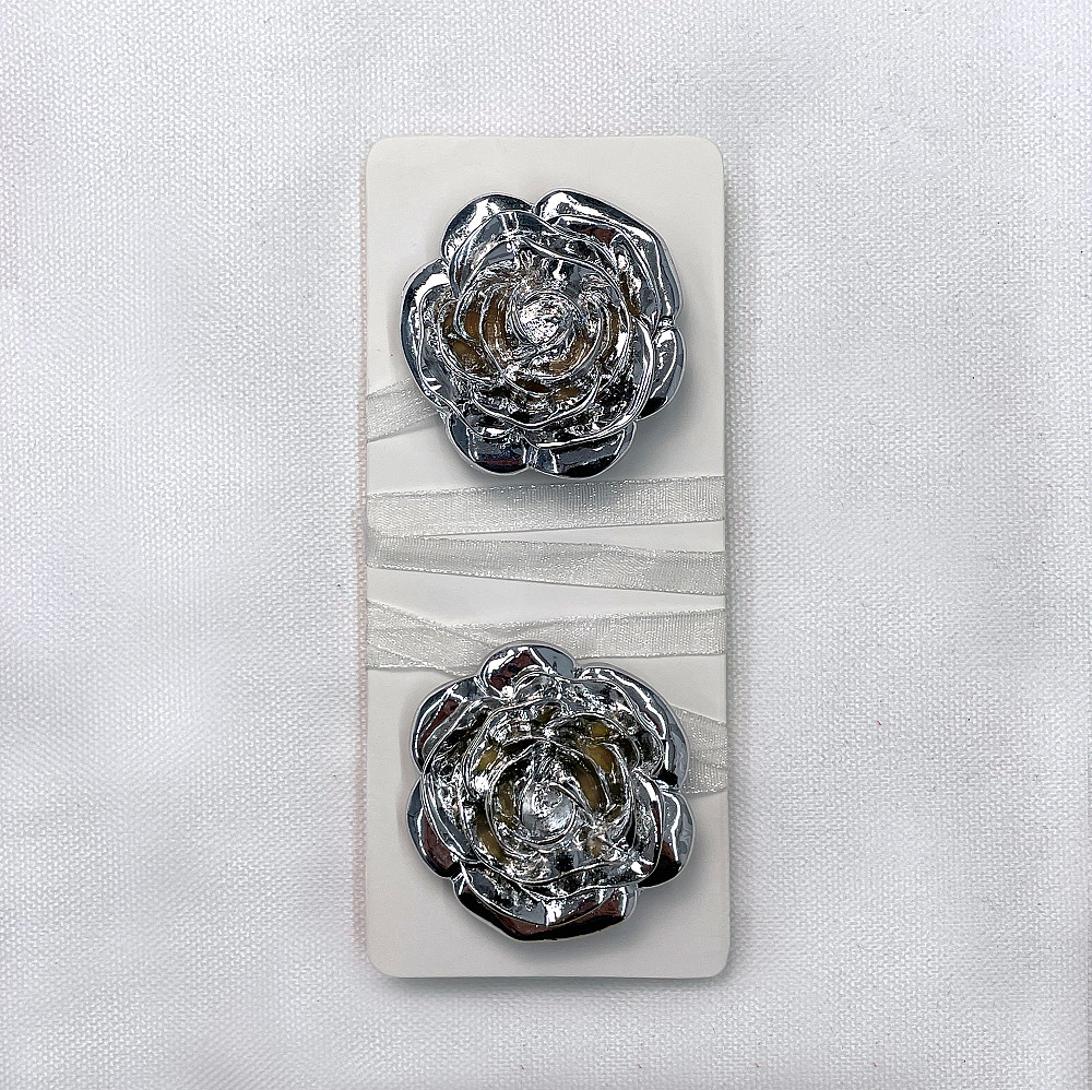 Магніти для штор і гардин Танго набір 2 шт Сріблястий з коричневим (81-161) Київ - фото 6