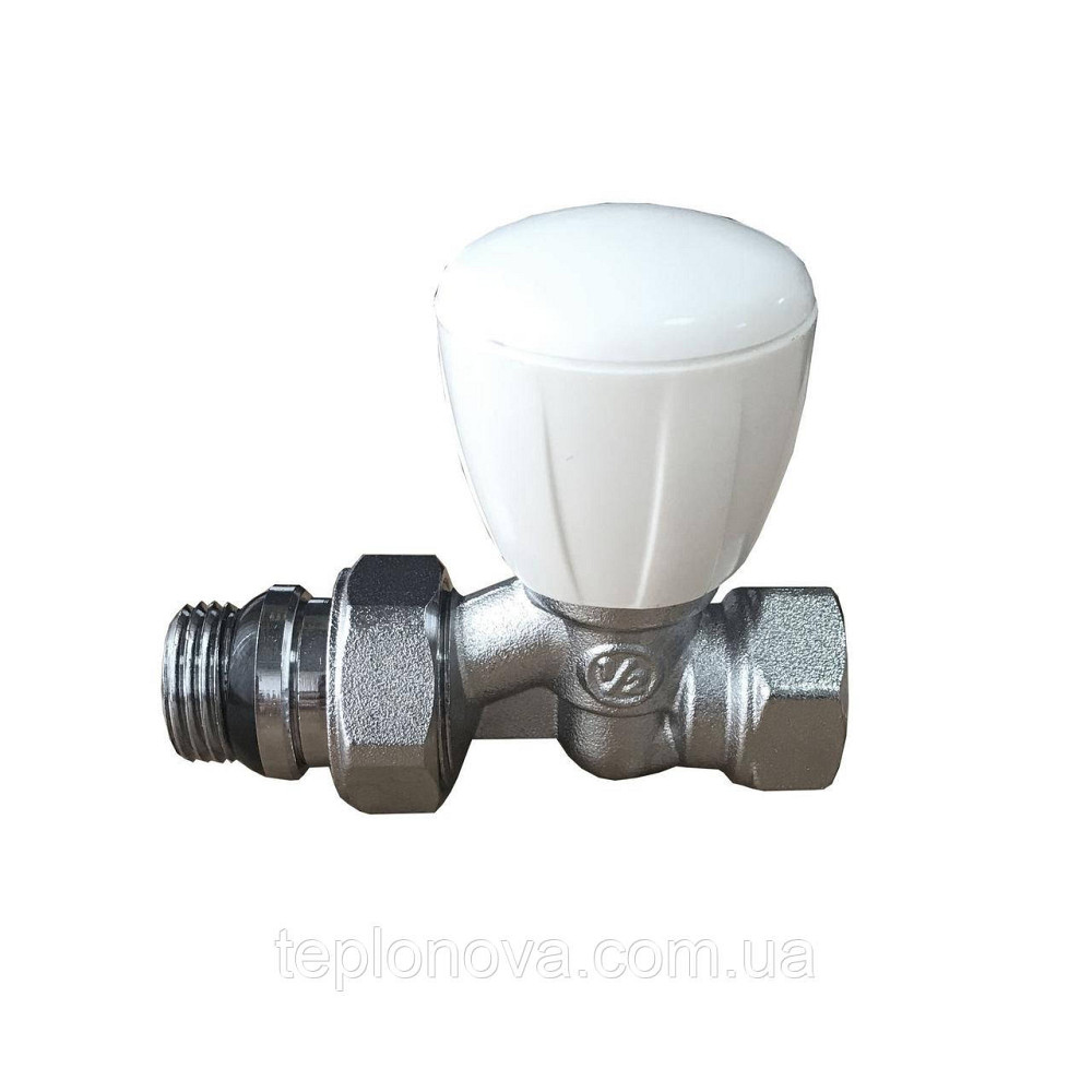 Кран радіаторний прямий SOLOMON 1/2" з гумовим ущільнювачем 161404 верх Чернівці - фото 3
