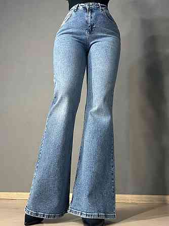 Джинси жіночі Mikaletta 13352 Flare кльош від коліна стрейчеві блакитні, блакитний, 31, 31, 85 см, 109 см Київ