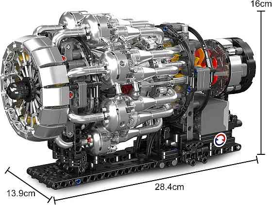 Конструктор Technic Турбореактивний двигун 1214 деталей — Mould King 10216, сумісний з LEGO Technic Київ