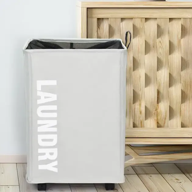 Тканевая корзина для белья с ручками ROLLING BAG AND243, ящик для белья Коломия - фото 4