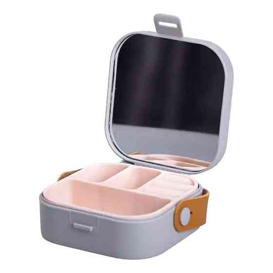 Шкатулка для украшений 9×9×3.8 см мини органайзер для ювелирных изделий HP-5-27G Киев