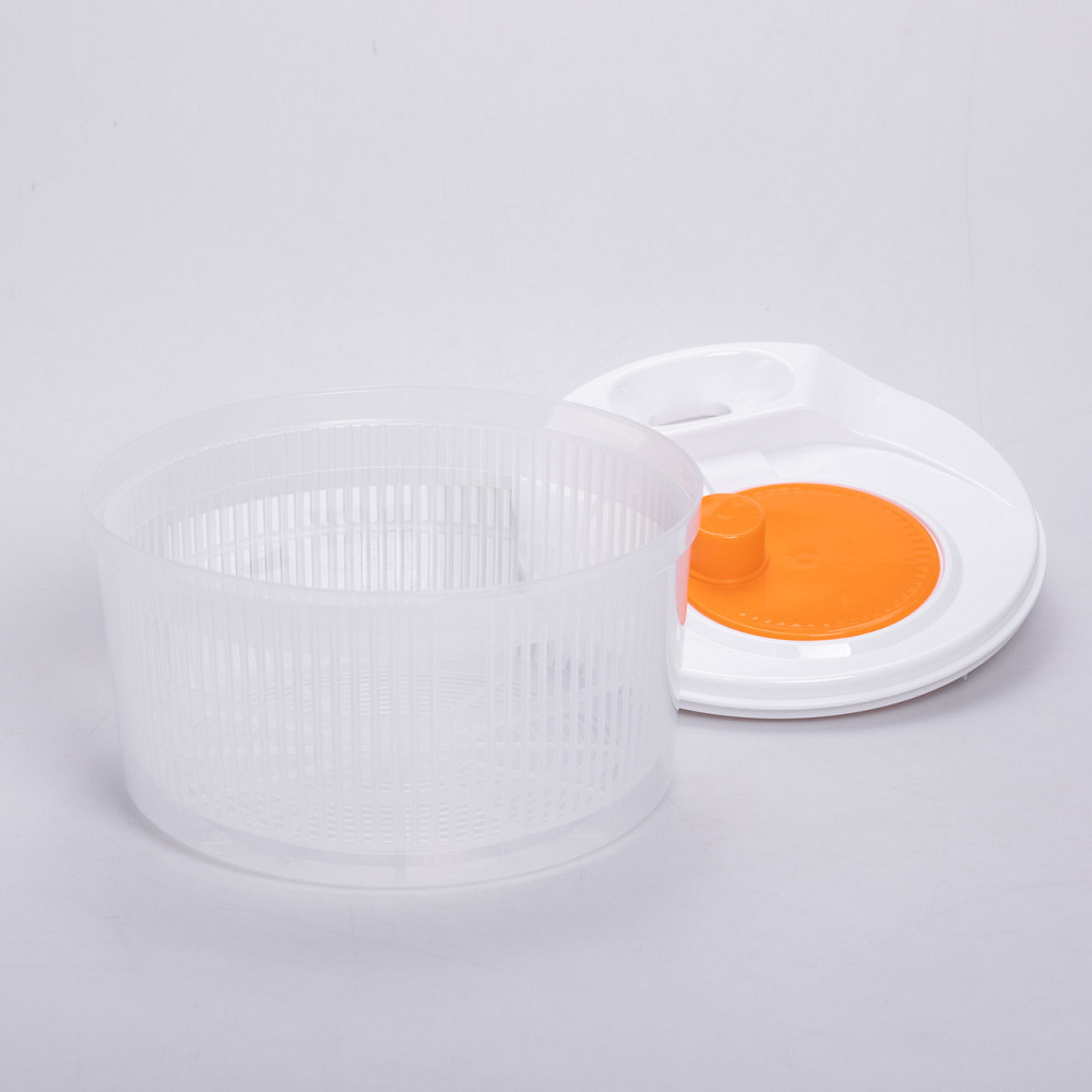 Сушарка для зелені та листя салату 22×21×16 (см) ручна мийка сушарка для зелені, овочів та ягід Помаранчевий HP-45-17O Коломия - фото 2