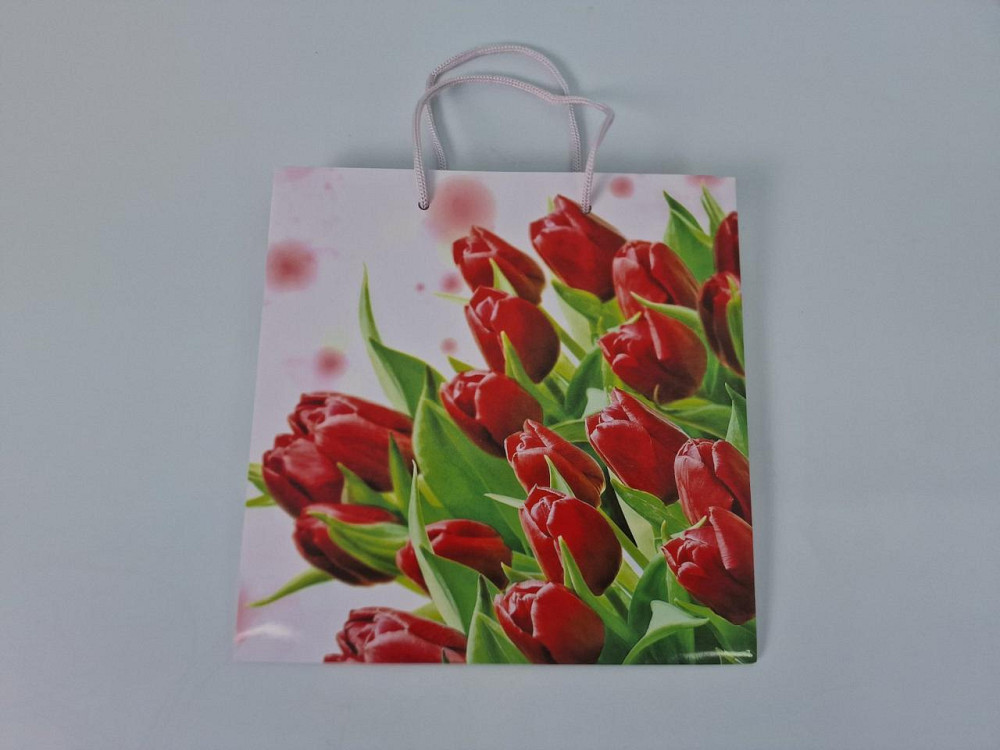 Пакет бумажный подарочный квадратный 23*24*10(артKV-056) (12 шт) Харьков - изображение 2