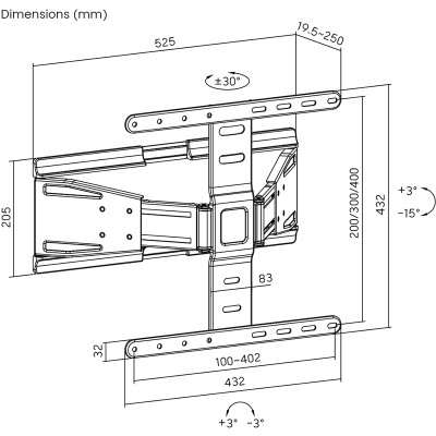 Кронштейн HiSmart HS083953 Вінниця - фото 4