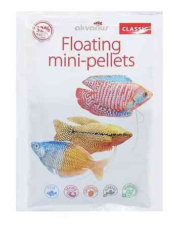 Корм для рыб Аквариус классик меню плавающие мини пеллеты 40 г Винница