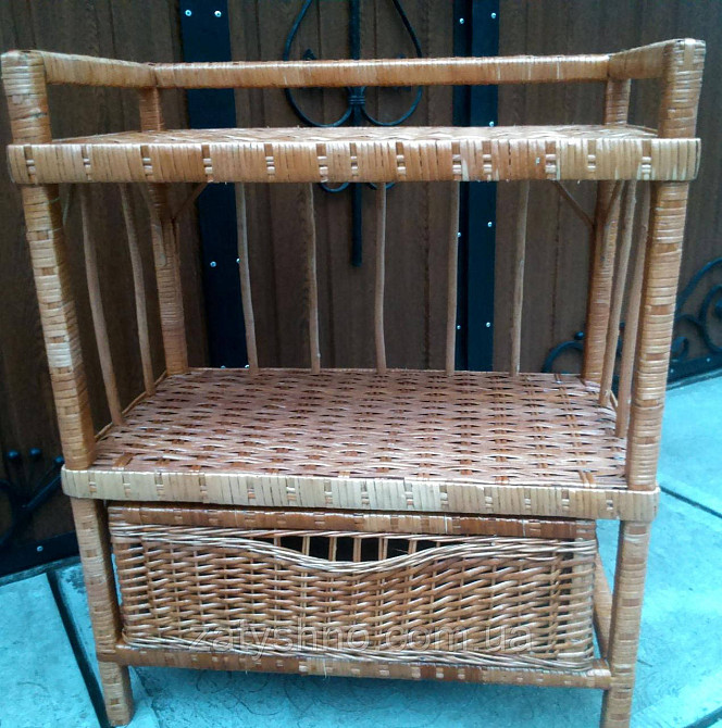 Этажерка плетеная из лозы Киев - изображение 7