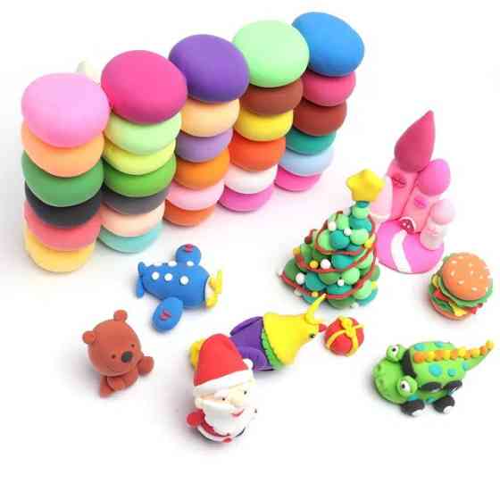 Набор воздушный пластилин мягкая глина, масса для лепки, разноцветный детский пластилин 24 шт. в упаковке Каменец-Подольский