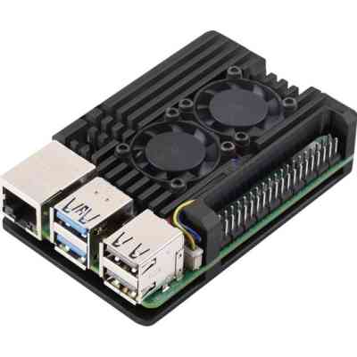 Корпус для Мікро ПК KUONGSHUN for Raspberry Pi 5 Alu 2 fans (RA787) Вінниця