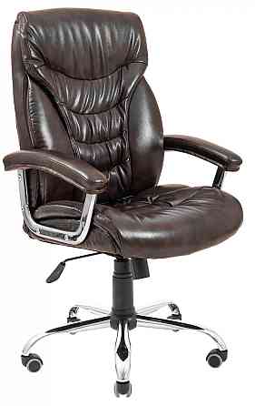 Офисное Кресло Руководителя Richman Cagliari Titan Dark Brown Хром М2 AnyFix Коричневый Днепр