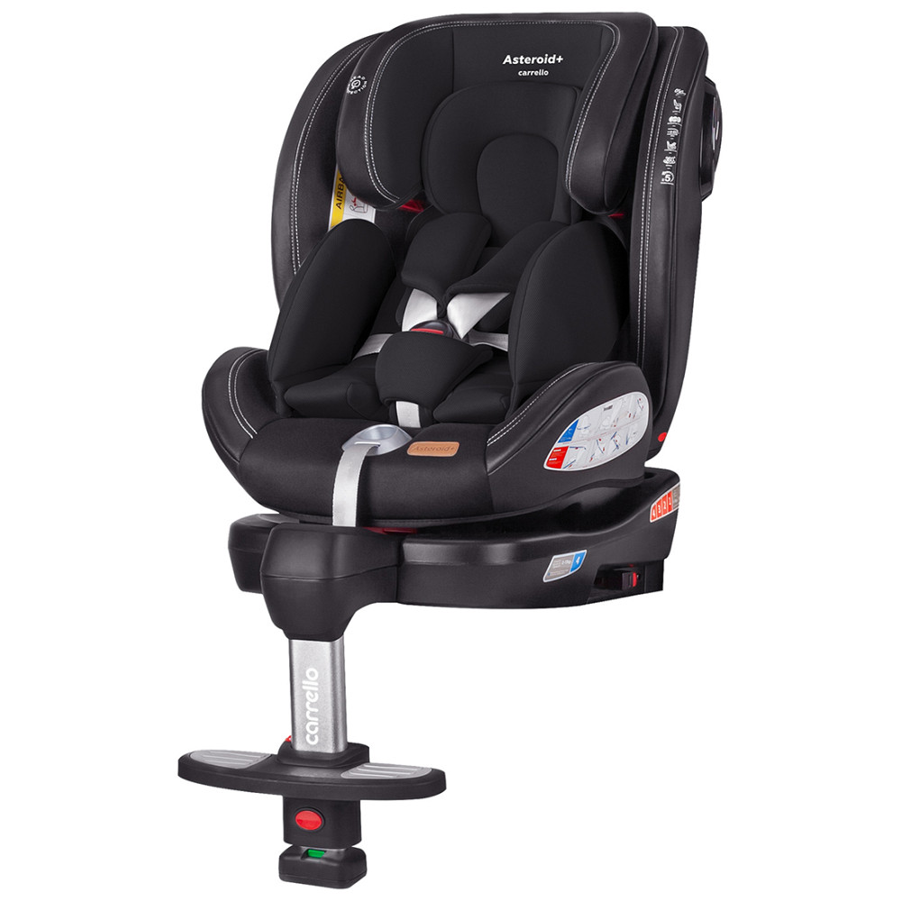Автокрісло дитяче з системою ISOFIX поворотне з опорною стійкою від народження до 36 кг Asteroid+ CRL-15801 Onyx Black 0+1/2/3 Carrello Київ - фото 1