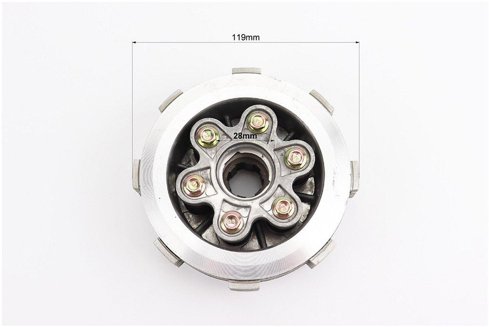 Зчеплення, маховик у зборі (6 болтів, маховик 70T) CB-150/200cc, тип1 Киев - изображение 4