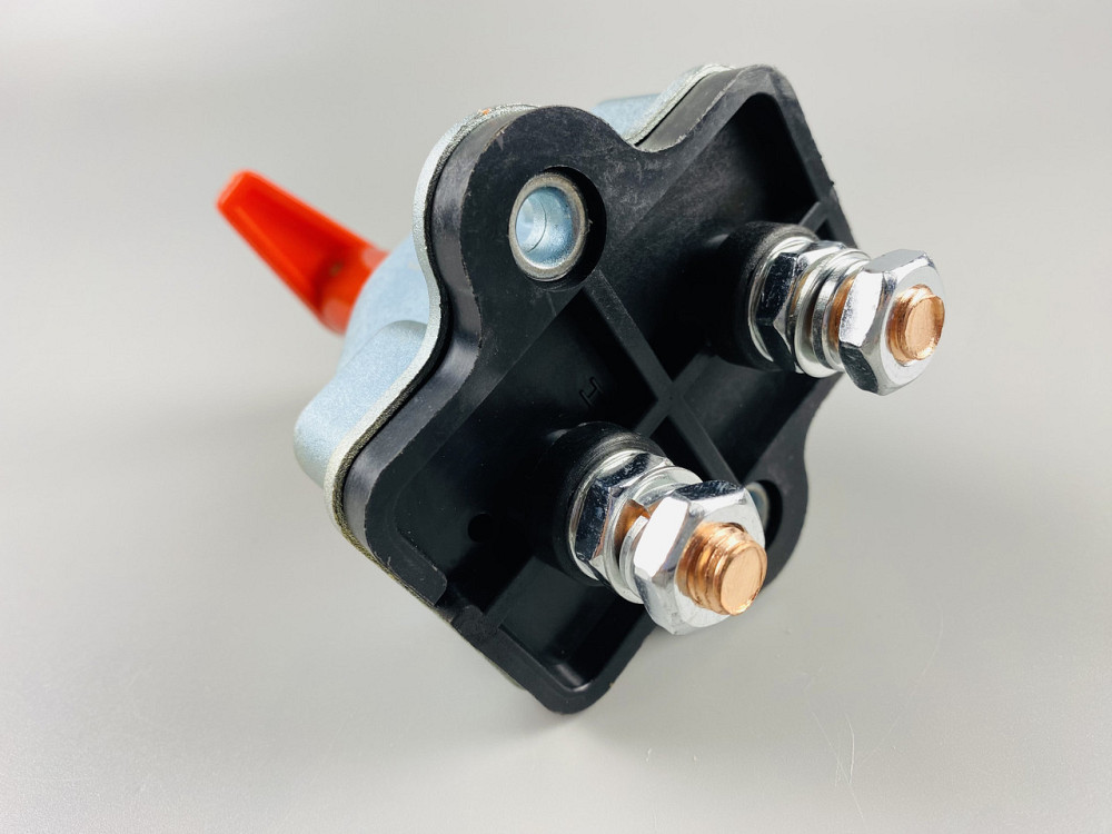 Выключатель массы универсальный механический дистанционный 12/24В (красная медь) 250A + замок + 2 ключа Мукачево - изображение 2