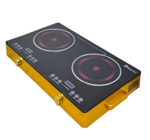 Настільна двоконфоркова інфрачервона плита Domotec MS-5881 7000W: сенсорна, склокераміка, таймер, захист Одеса