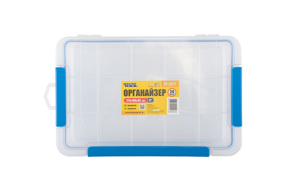 Органайзер герметичний MASTERTOOL 11" 274х180х45 мм 15 секцій 79-3011 Рівне - фото 1