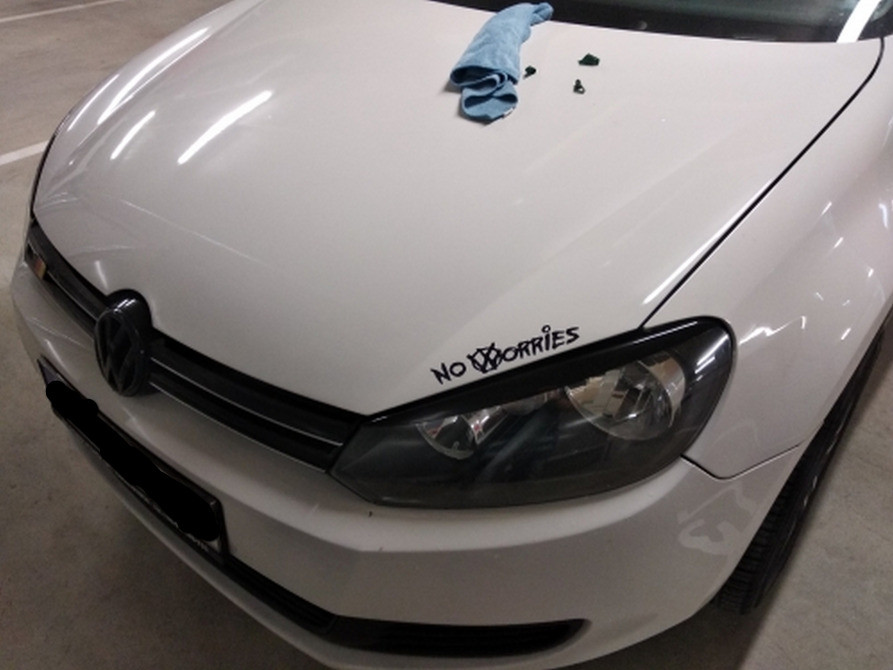 Наклейка на авто – мото No worries - Не турбуйся Київ - фото 3