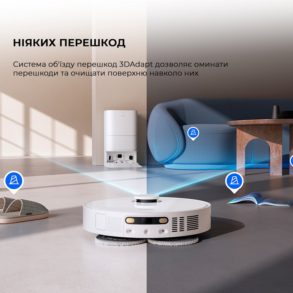 Робот-пилосос Mova E30 Ultra (RLE51SE) ( white ) Харьков - изображение 11