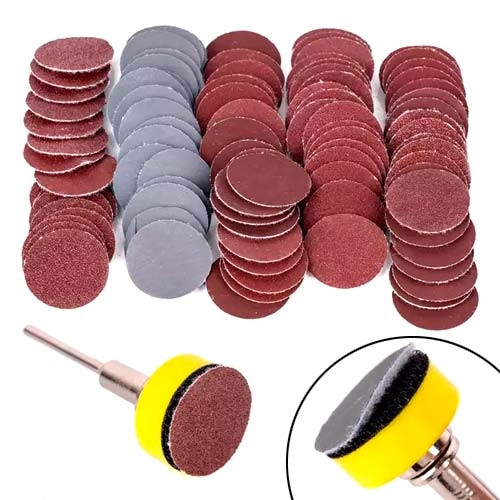 Шлифовальный диск и 100шт кругов 25мм на липучке для гравера дремеля Винница - изображение 1
