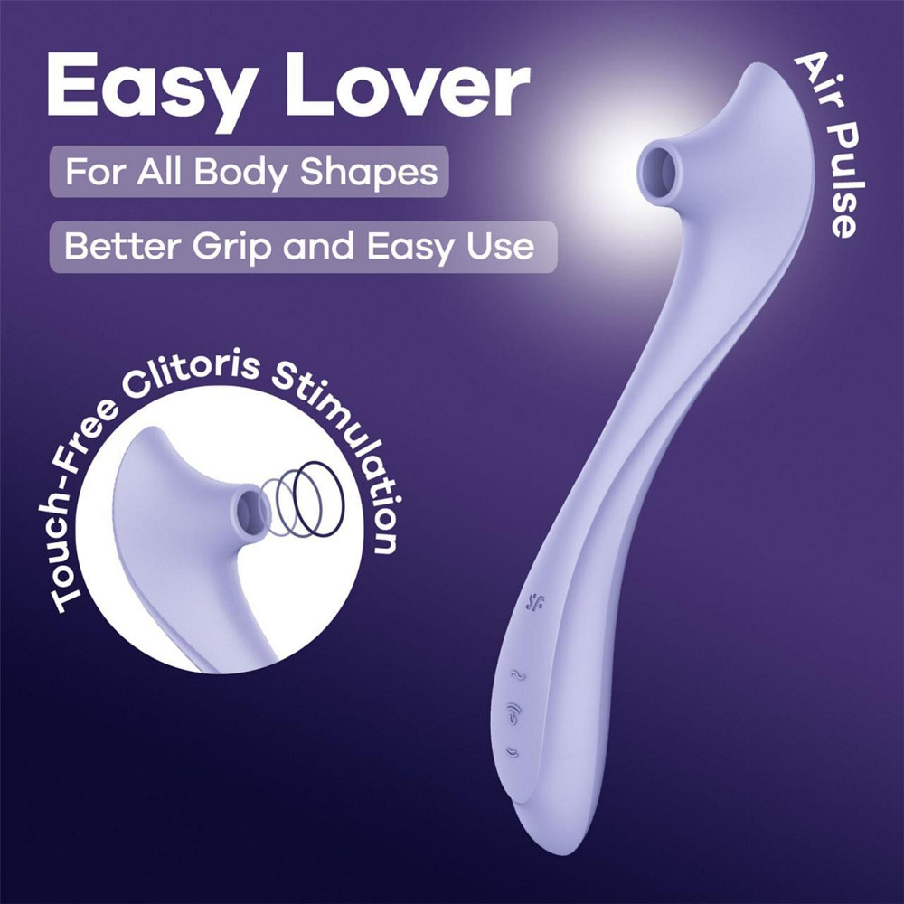 Вакуумний кліторальний стимулятор Satisfyer Easy Lover Sex Aura Київ - фото 6