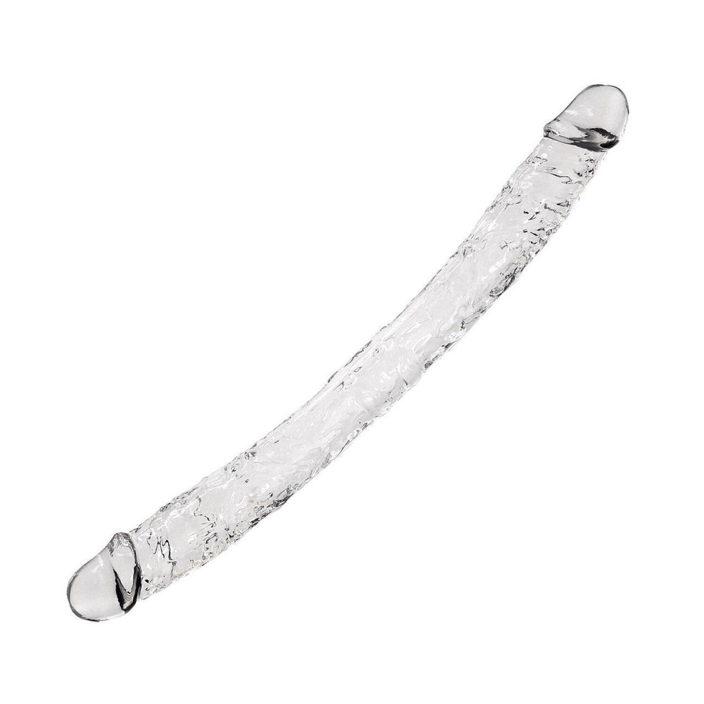 Прозорий двосторонній фалоімітатор Alive Supreme Jelly Dildo Sex Aura Київ - фото 2