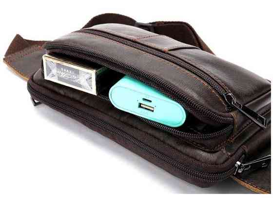 Сумка на пояс Vintage 14727 Коричневая Киев