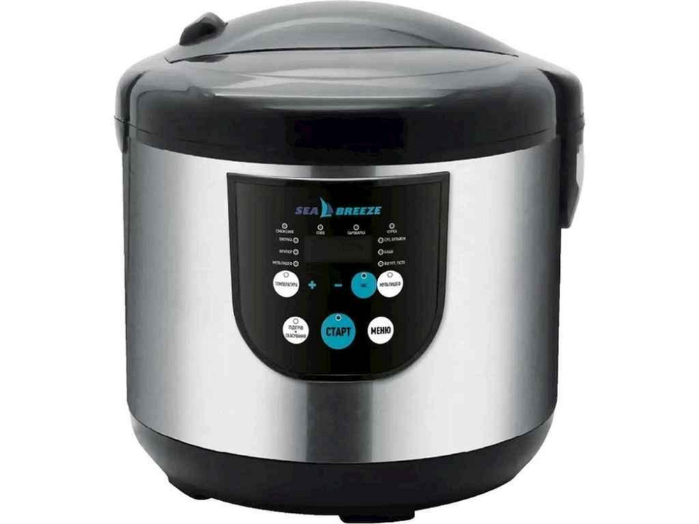 Мультиварка 900Вт 5л Sea Breeze SB-044 антипригарное покрытие 12 режим приготовления Мультишеф. ТМ SeaBreeze Киев - изображение 1