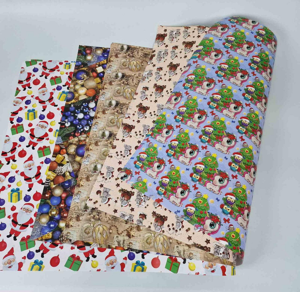 Папір подарунковий БУМ Новий рік асорті 6 (25 шт.) Харків - фото 2