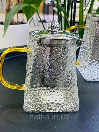 Чайник заварювальний Olens "Крижана Гіза" 550 мл скляний для дому та ресторану Київ