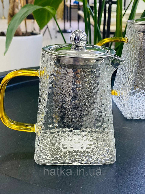 Чайник заварювальний Olens "Крижана Гіза" 550 мл скляний для дому та ресторану Київ - фото 2