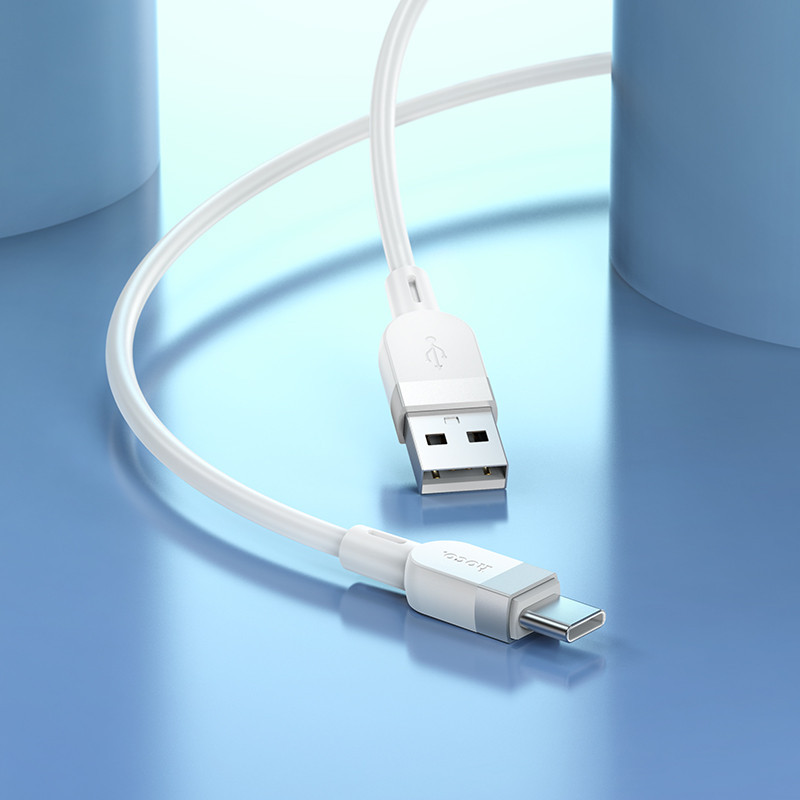 Кабель HOCO X109 Energy silicone charging data cable Type-C(L=1M) White Київ - фото 5