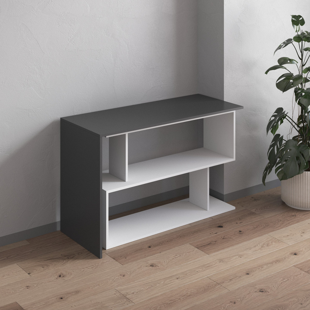 Cтол компьютерный VAYS поворотный письменный cтол трансформер M-41 Антрацит-Белый Львов - изображение 2