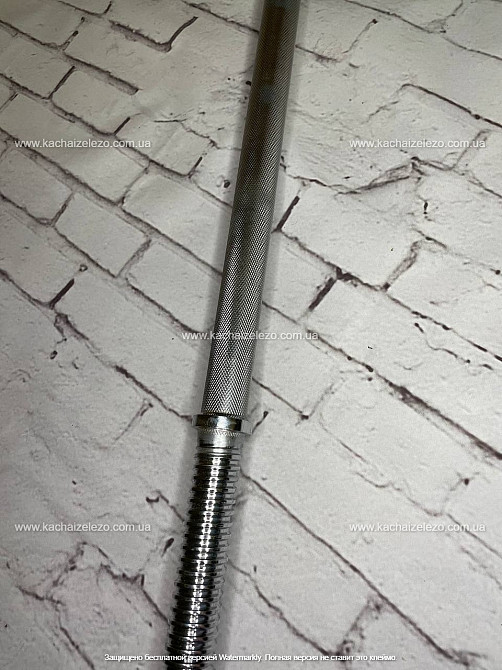 Гриф для штанги 1.8 м з діаметром 25 мм Гантелі, гирі, штанги та диски хромований Київ - фото 2