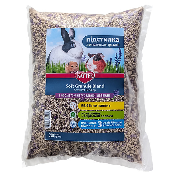 Kaytee Soft Granule Lavender КЕЙТІ СОФТ ГРАНУЛА ЛАВАНДА підстилка з целюлози для гризунів, дрібних тварин, птахів, рептилій Київ - фото 1