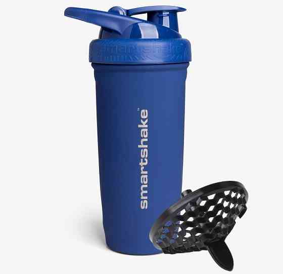 Шейкер спортивний SmartShake металевий Reforce Stainless Steel 30oz/900ml Navy Blue Луцк
