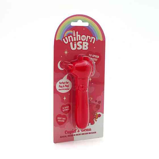Вібратор-єдиноріжка Unihorn USB Bullet – Cupid's Beau, віброкуля, USB-зарядка, 10 режимів Sex Aura Київ