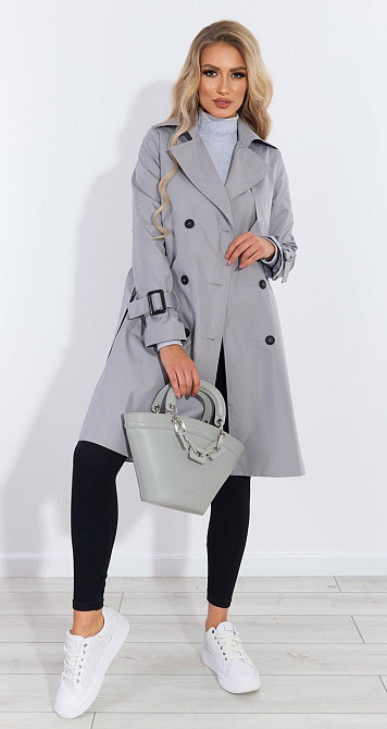 Стильний тренч у шоколадному кольорі (50) Київ - фото 2