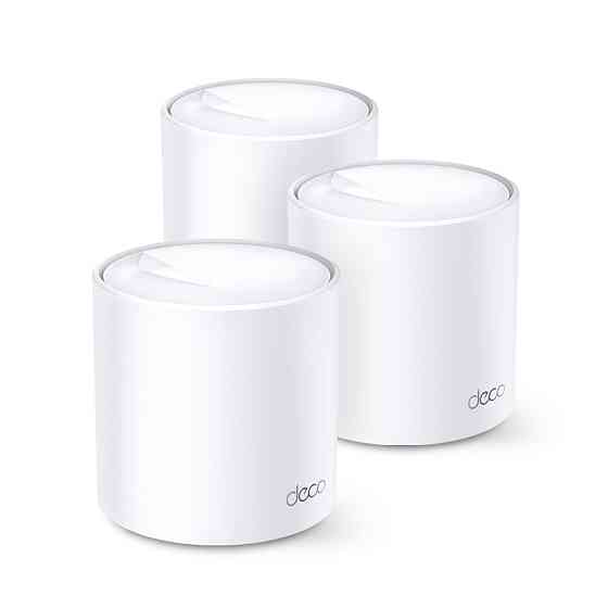 Домашня Mesh Wi-Fi система TP-LINK DECO X20 3PK AX1800 1xGE LAN 1xGE WAN MU-MIMO OFDMA (DECO-X20-3-PACK) Киев