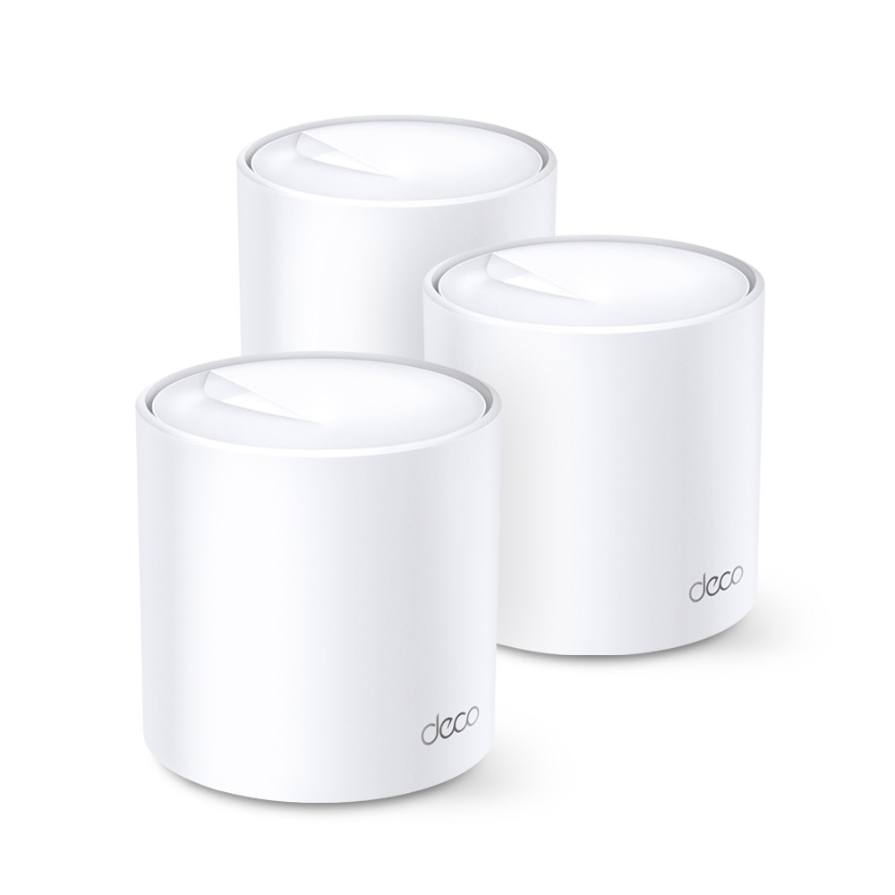 Домашня Mesh Wi-Fi система TP-LINK DECO X20 3PK AX1800 1xGE LAN 1xGE WAN MU-MIMO OFDMA (DECO-X20-3-PACK) Київ - фото 1