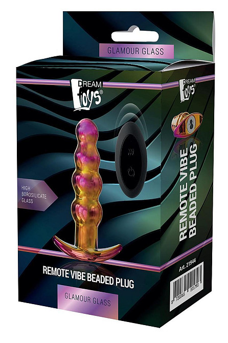Анальная пробка с вибрацией стеклянная Dream Toys GLAMOUR GLASS Sex Aura Киев - изображение 2