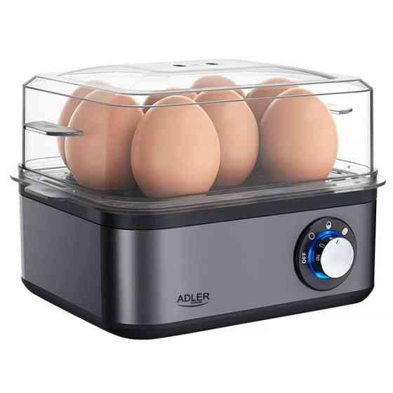 Яйцеварка на 8 яиц 800 Вт Adler AD 4486 Gun Metal PG-25 Львов