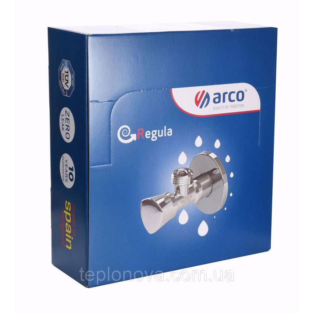 Набор Краны вентильные угловые ARCO 1/2″х1/2″ ZENIT REGULA Z0912 30шт. VTQ005 Черновцы - изображение 2