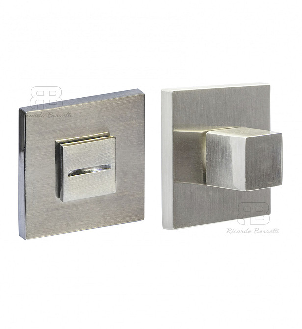 Сантехнічний фіксатор Ricardo Borelli модель Quatro BK SN матовий нікель Київ - фото 1