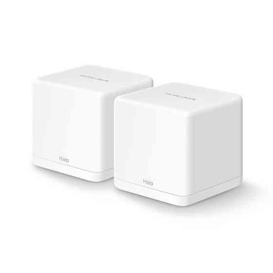 WiFi Mesh система Mercusys Halo H30G (2-pack) (AC1300, 2хGE WAN/LAN, Beamforming, MESH, 2-pack) white Харків