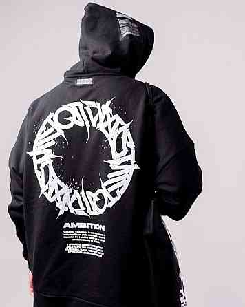 Худи, черная толстовка мужская, свитшот 2702804704 размер 42 Днепр