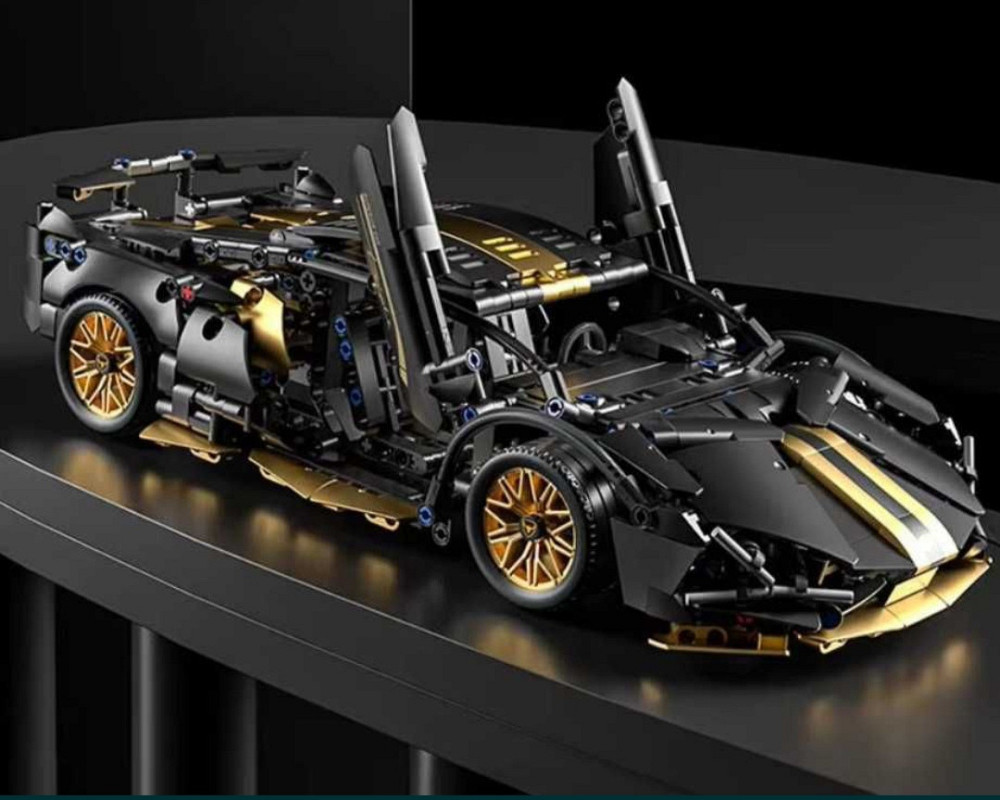 Конструктор машинка  Technic Lamborghini Super car 1280 деталей вмаштабі 1:14 Ламборджині чорна Київ - фото 9