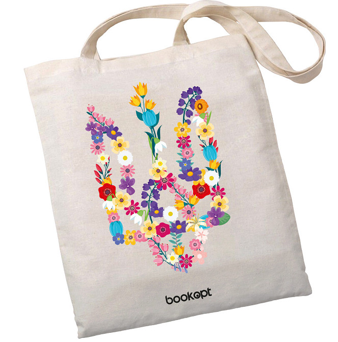 Екошопер BookOpt BK4033 Квітковий Тризуб бежевий Киев - изображение 1