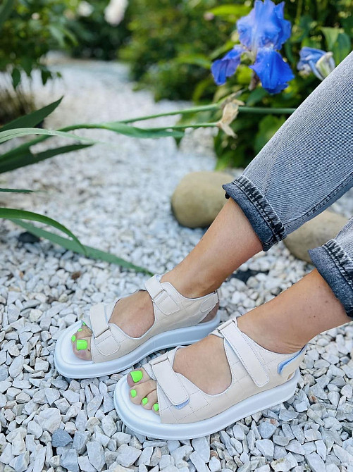 No brend Босоніжки жіночі 19-1 бежеві (літо, шкіра натуральна) (5082) Коломыя - изображение 8